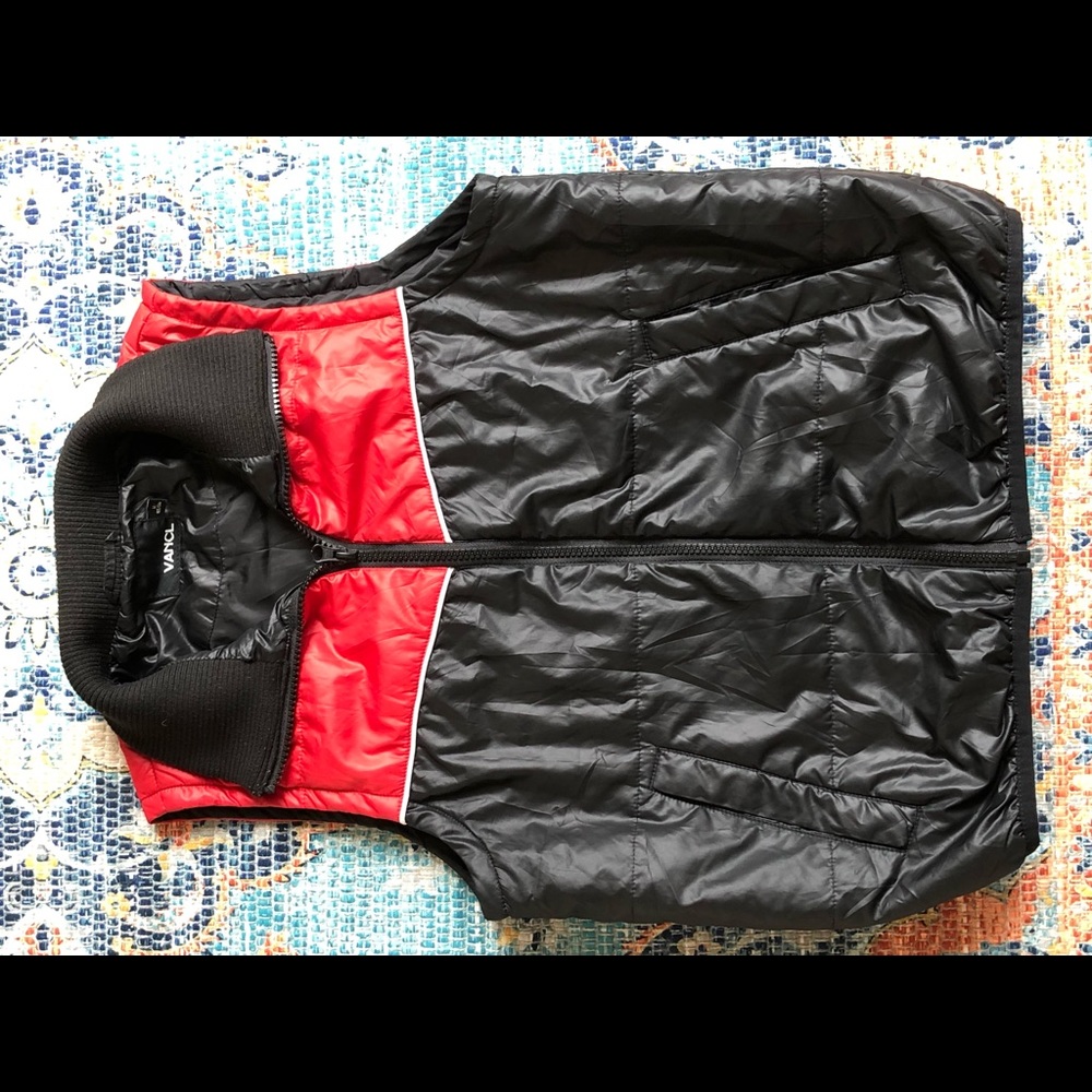 VANCL vest black/red medium